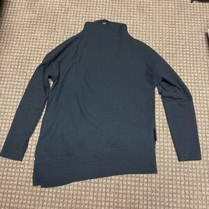 Levelwear Verve Black Mock Turtleneck Sweater with side zip sz S